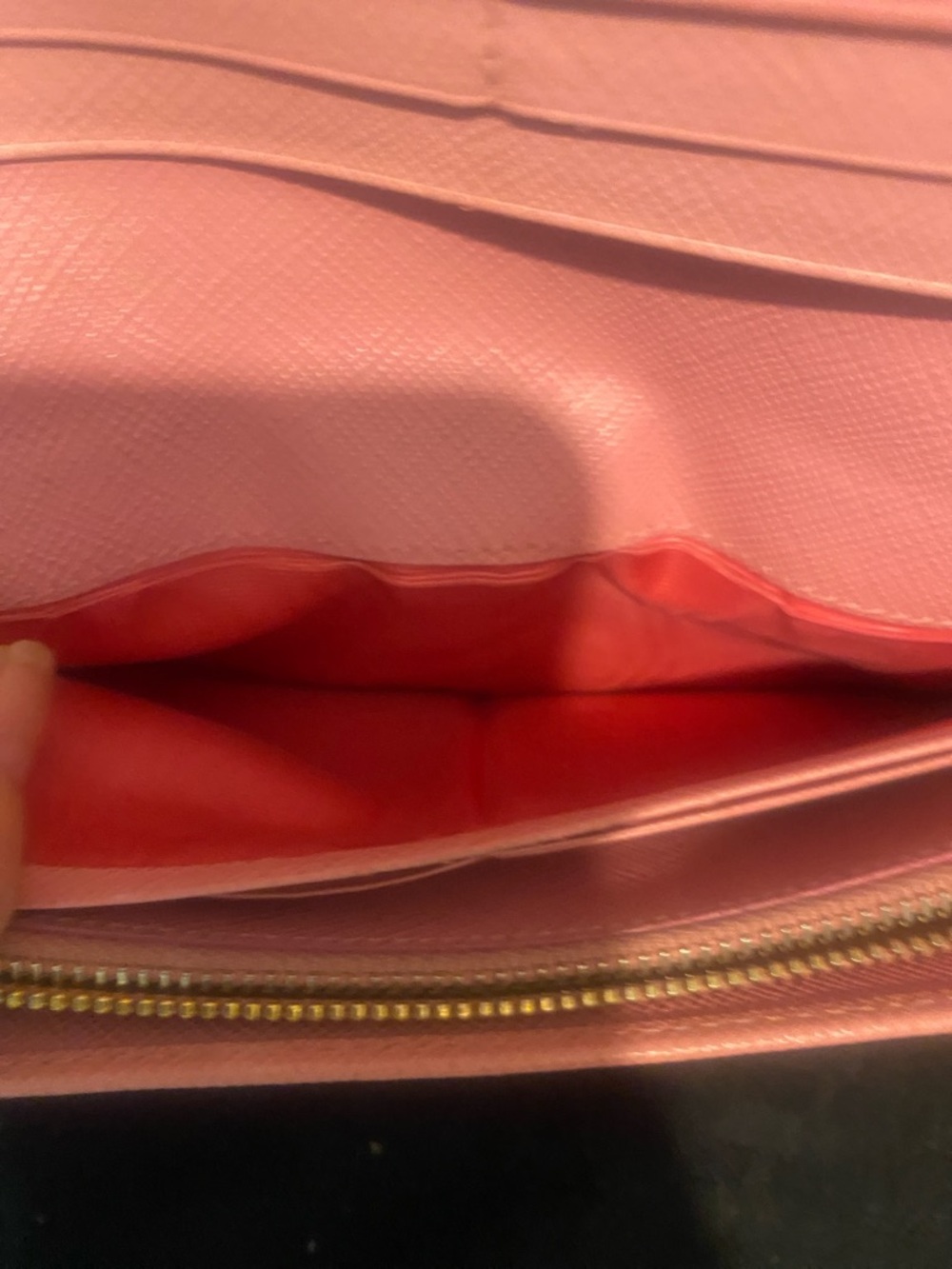 Prada Pink long wallet w/ ID card holder see pics - Picture 5 of 12